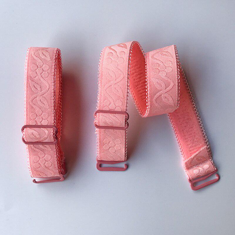 1Pair Women Underwear Shoulder Straps Floral Print Elastic Brassiere Strap Lingerie Women Intimates Accessories