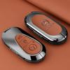 ZJH5   Leather Smart Remote Key Protector Car Key Case Cover For Mercedes Benz A C E S GLC GLE GLB W204 W205 W206 W212 W213 W221 W223