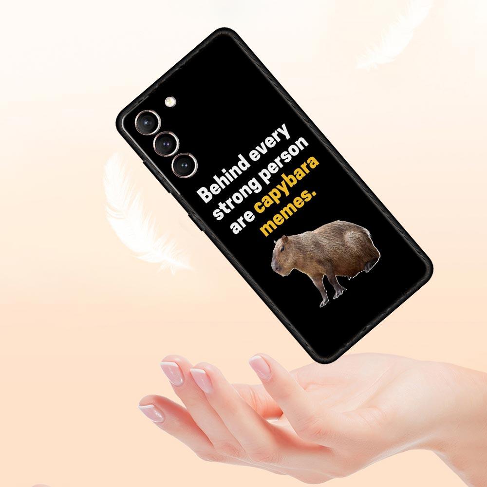 Custodia per Telefono Capibara Cartone Animato Carino Per Samsung Galaxy S23 Ultra S22 S21 S20 FE 5G S10 S10E S9 S8 Plus Note 20 Cover Morbida Paraurti