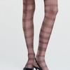 KIMZISU Plaid Check Stocking _ PINK