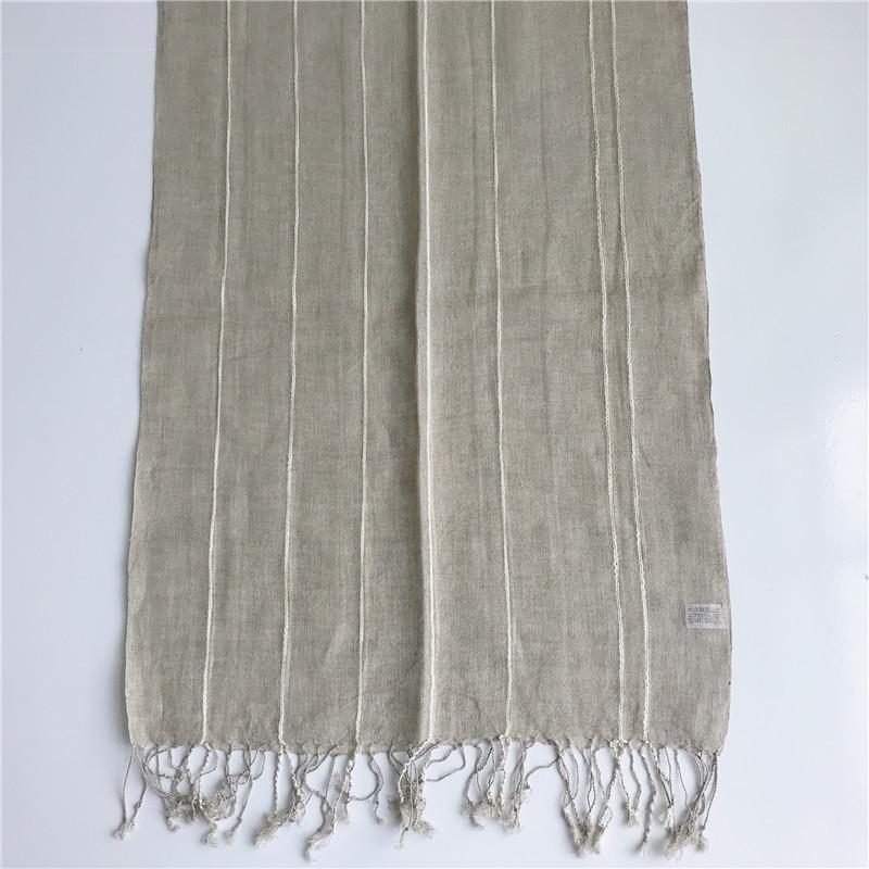 Spring And Summer New Women Pure Linen Scarf Summer Thin Versatile Breathable Shawl Tassel Linen Scarves