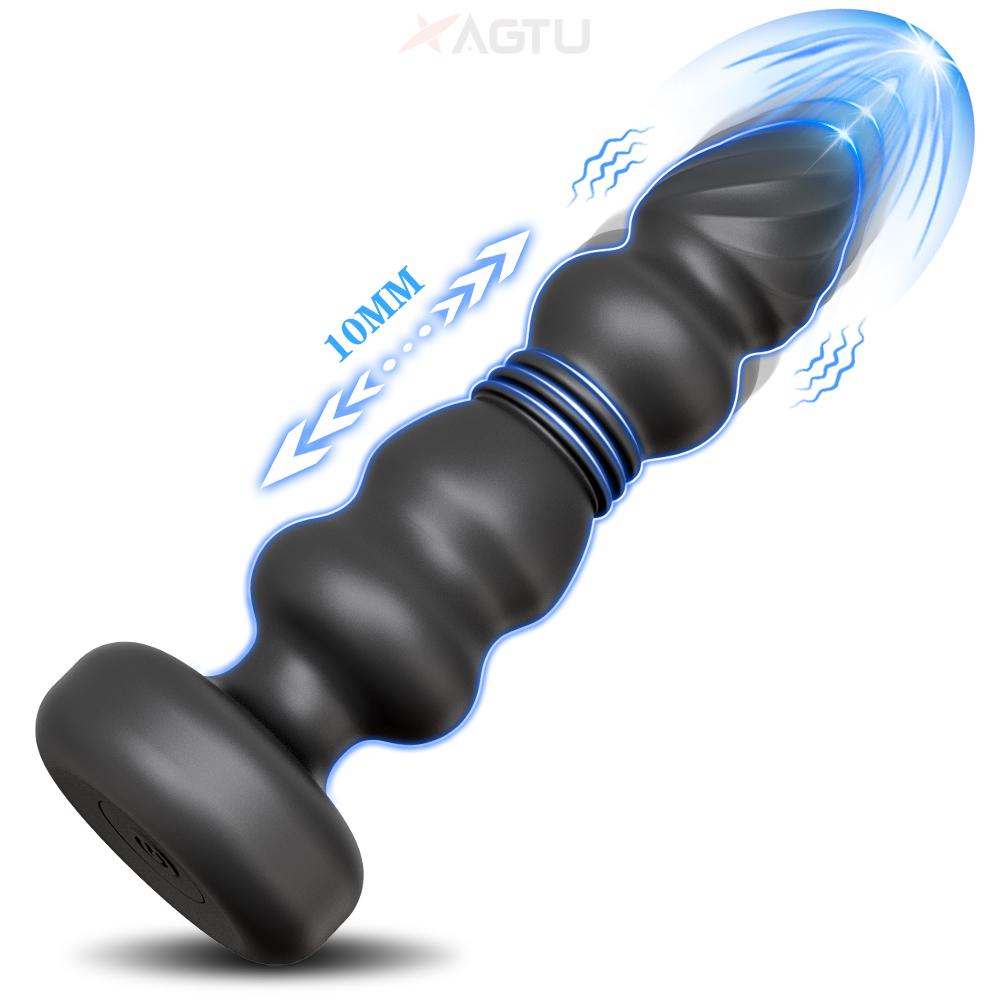 Anal Plug Vibrator Gay Butt Plug Big Dildo Anal Beads Vagina Vibrating Masturbation Tool Penetration Anal Toy Butt Plug Toys