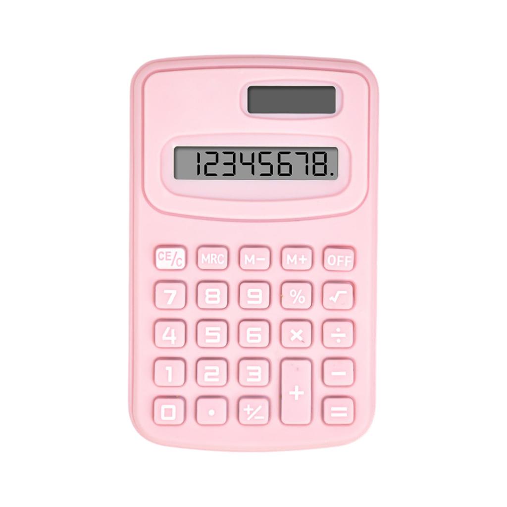 Calculatrice de poche Petite calculatrice à piles Taille Calculatrice 4 fonctions Calculatrice de base portable Pour étudiants Enfants École Maison
