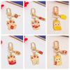Chinese Style Zodiac Dragon Keychain Loong Lunar New Year Pendant Lion Dance Keyring  Birthday Gift