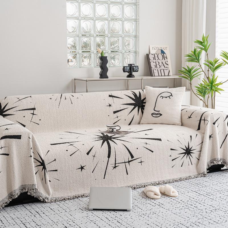 Nordic Style High-Grade Sofa Towel Sofa Cover Cloth Four Seasons Universal Anti-Scratching Sofa Cover Sofa Cover Winter
