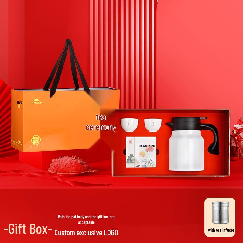 Tangs 316 Stainless Steel Large Capacity Teapot & Thermos with Tea Leaf Separator for Stewing Old White Tea