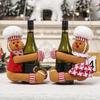 Gingerbread Man Xmas Tree Topper Wine Bottle Cover Hugger Decorative Christmas Tree Hugger Multi-Function for Home Holiday Party