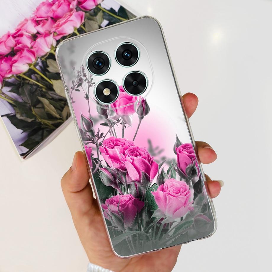 For Xiaomi Redmi Note 14 14Pro Case Coque Soft Silicone Back Cover Flower Butterfly Love Heart Clear Funda Redmi Note14 Pro Capa