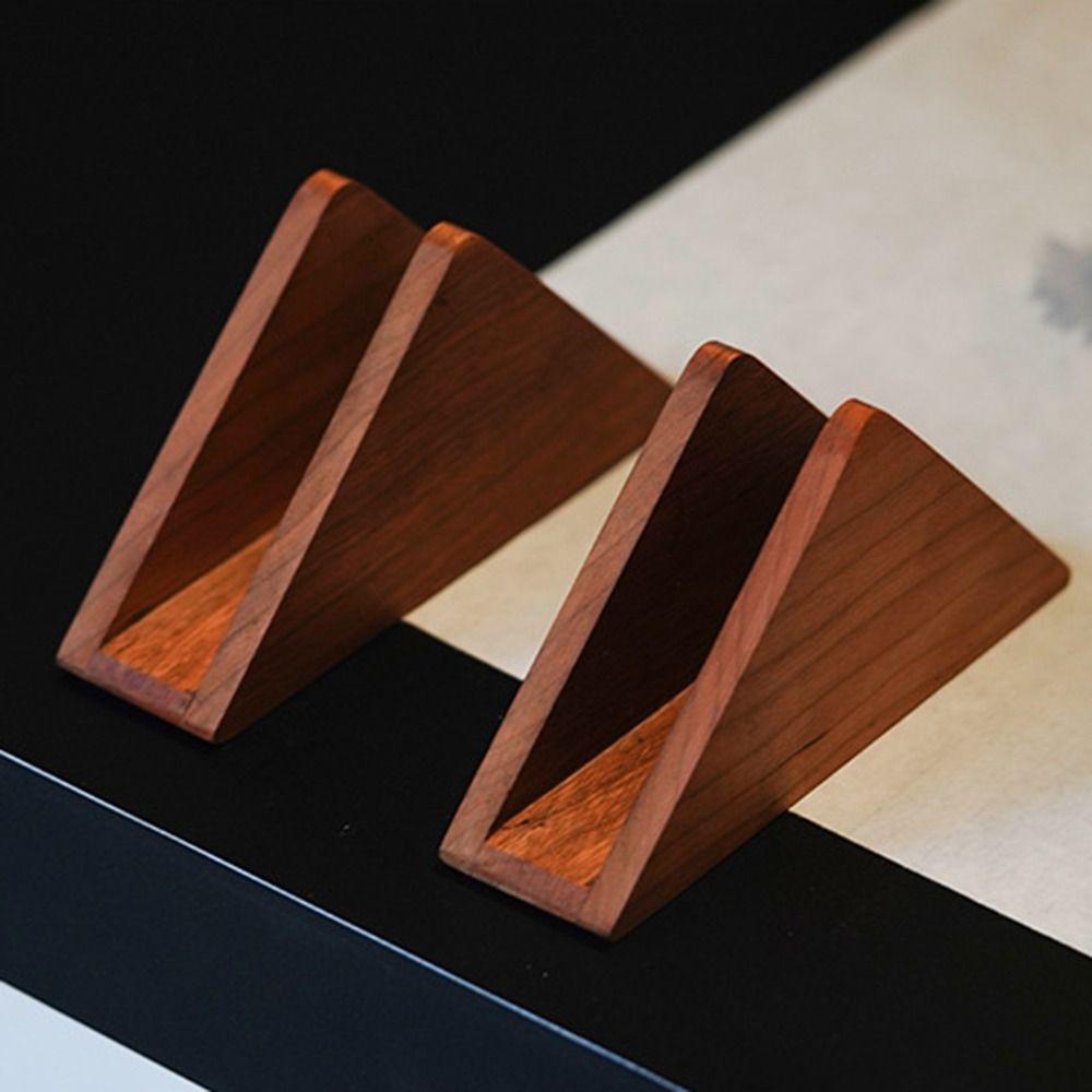 Elegante Portatovaglioli Creativo con Base Antiscivolo Portacarte Verticale Hotel