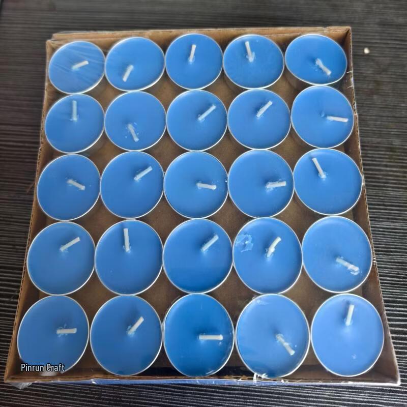 Hundun 8-Hour Yellow Aluminum Ghee Lamps, 16 Boxes