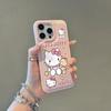 Hello Kitty is suitable for Apple 17 mobile phone case iphone16pro15/14 anti-drop 1312 leather pattern large hole painting