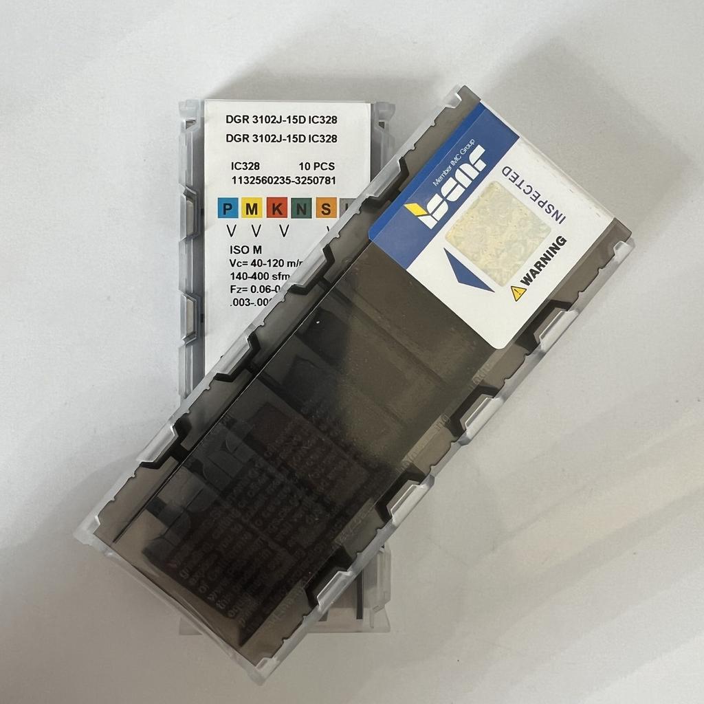 ISCAR / DGR3102J-15D IC328  / Industrial indexable Carbide Inserts 10 Pcs
