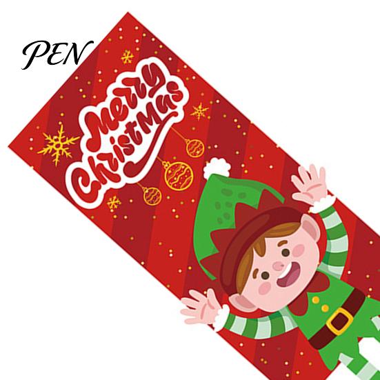 Indoor Holiday Home Ornaments Christmas Banner Decorations with Hanging Rope, Elf/Snowman/Gnome/Snowman Festive Flags for Doorway Celebratory