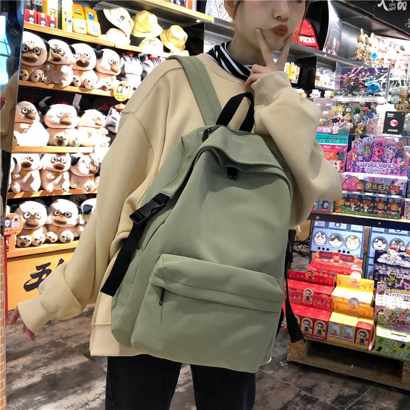 Schoolbag vintage girl schoolbag female Korean version campus Harajuku ulzzang high school college student with canvas backpack