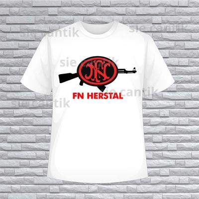 FN Herstal Logo American T-Shirt Funny Size S To 5XL