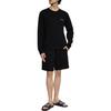 Emporio Armani Logo Embroidered Crew Neck Long Sleeve Sweatshirt Men sweatshirt Black EM000520-AF10790-UC001