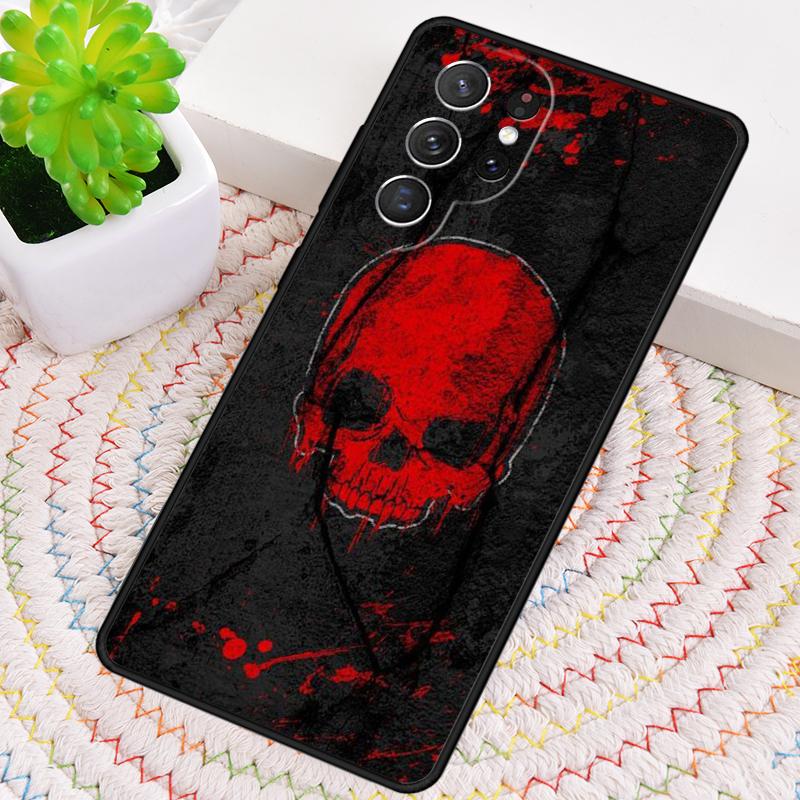 

Cool Spooky Skull Face Phone Case for Samsung Galaxy note 10 pro S26 Ultra S23 S24 FE S25 S21 S22 PLUS shockproof Cove Galaxy S25