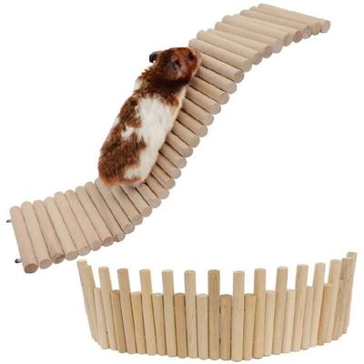Sturdy Wood Climbing Fence/ Ladder Toy Keep Your Pet Safe and Content In Habitat