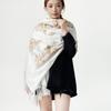 New imitation cashmere scarf for women, suitable for all seasons, fashionable and warm, showing temperament, fringed scarf, cashew shawl