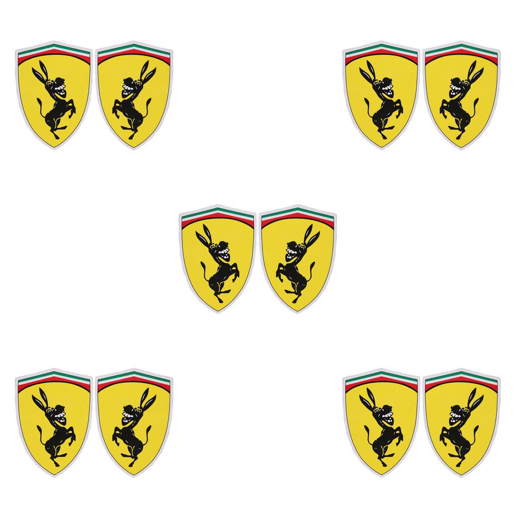 1-5pair Car Sticker Funny Donkey Pattern Decal Cover Badge Vehicle Stickers Party Supplies Replacement Car Styling Decal