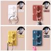 4 In 1 Rotation Creative Plastic Hook Self -stick Storage Shelf Household Bathroom Wall -mounted Plastic Hook