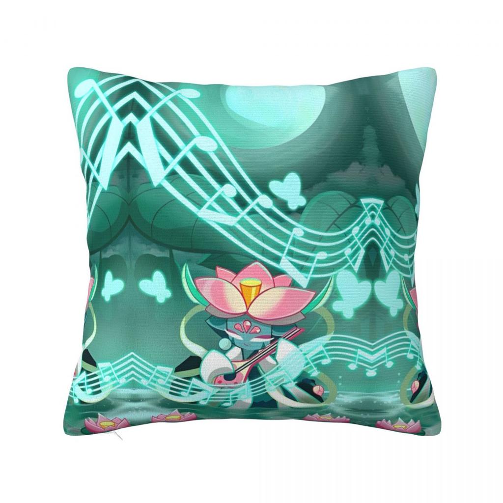 Black Pearl Cookie Pillow Case Cookie Run Kingdom Cushion Covers Customized Polyester Decor Pillowcover for Home 4545cm