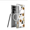Funny Pumpkin Magnetic Case for iPhone 15/16/17 Pro Max - Transparent Full Coverage Mobile Protection