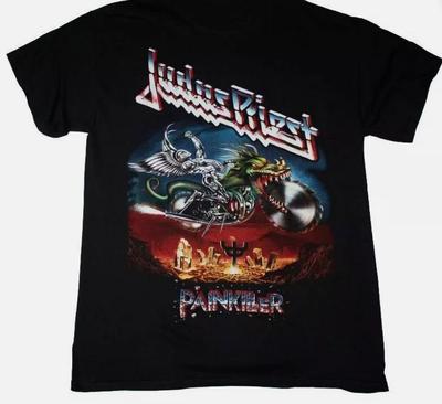 Judas Priest Painkiller 1990 New Black T-Shirt