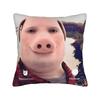 John Pork Calling  Square Pillow Covers Polyester Living Room  Cushion Case Funny Decor Throw Pillow Case 45*45