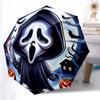 1pc Scream Automatic Folding Umbrella - Compact 8-Rib Design, Durable Plastic & Iron, Perfect Gift for Friends & Family,  yy250923030