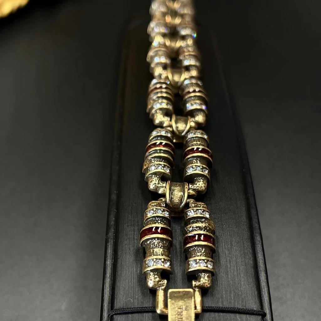 Vintage Ancient Egyptian Handmade Bracelet Heavy Industry / Edition Studded Drip Oil Accessories
