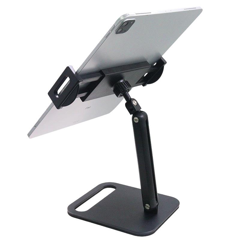 Portable Desktop Stand, 2-Section Adjustable Holder for Phones, Tablets & Live Streaming, Lazy Stand for Convenient Viewing