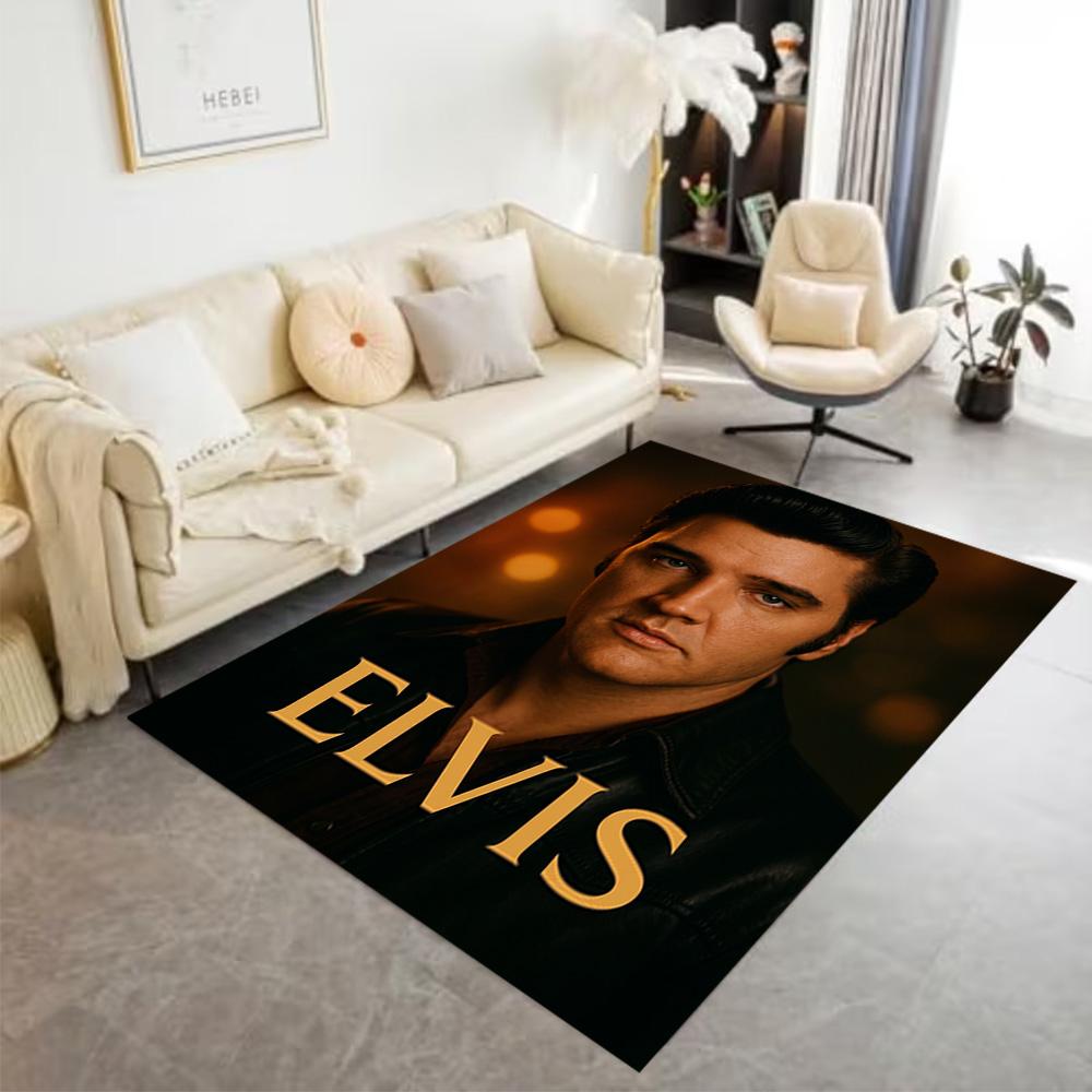Elvis Presley's Legacy Carpet Suitable for Playrooms Foyer Bedrooms Dining Room Anti-slip Rug Anime Office Decor Birthday/Christmas Gift