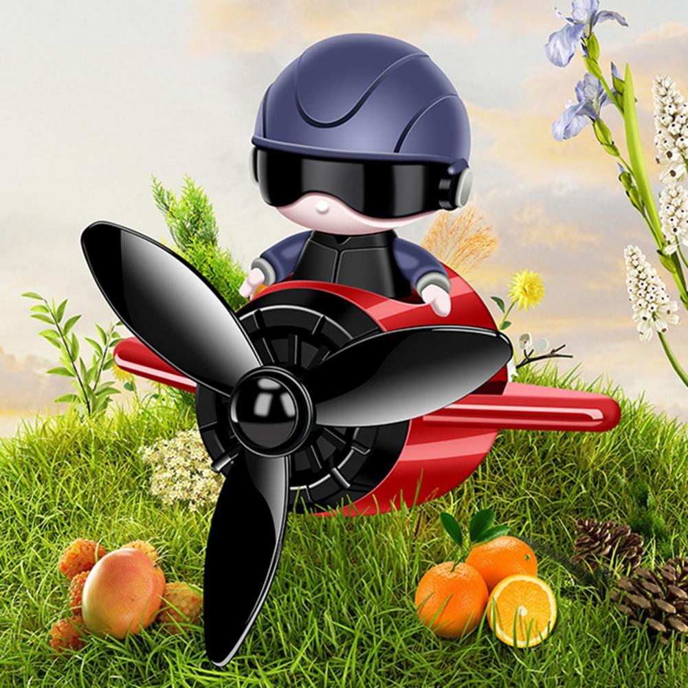 Propellerduft für Klimaanlagen, universeller Auto-Lufterfrischer-Diffusor mit automatisch rotierendem Propeller-Entlüftungsclip, einfach für den Duft