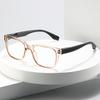 Fashionable Square Reading Glasses HD Anti Fatigue Spring Legged Presbyopia Glasses Women Eye Protection Stylish Grade Glasses