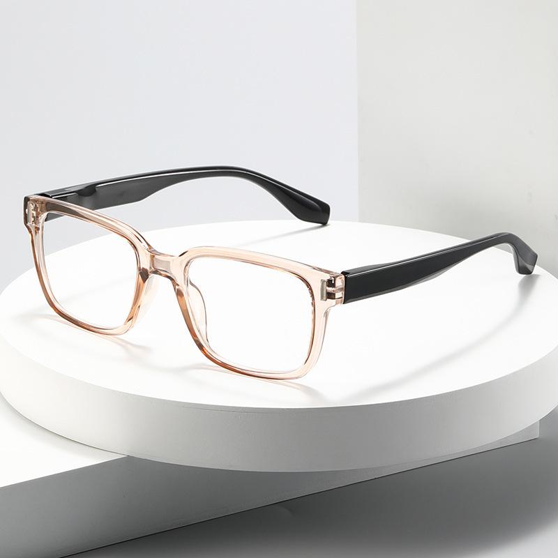 Fashionable Square Reading Glasses HD Anti Fatigue Spring Legged Presbyopia Glasses Women Eye Protection Stylish Grade Glasses