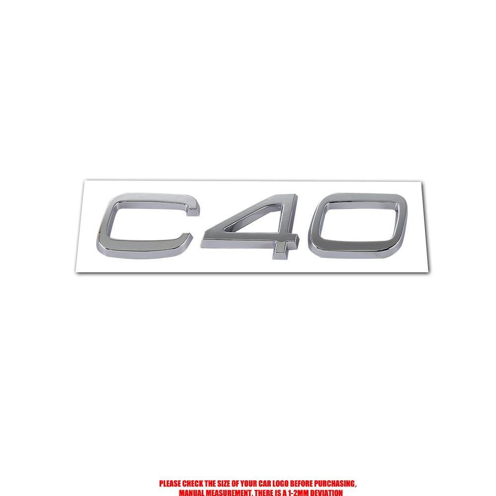 AABJE1 For VOLVO Rdesign C30 C50 C40 AWD D5 Accessories ABS Car Rear Trunk Emblem Auto Door Tail Mark Badge Decals Sticker Center Cover