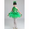 Girl Latin Dancewear Children Sequin Latin Dresses Students Flower Modern Stage Dancing Costumes