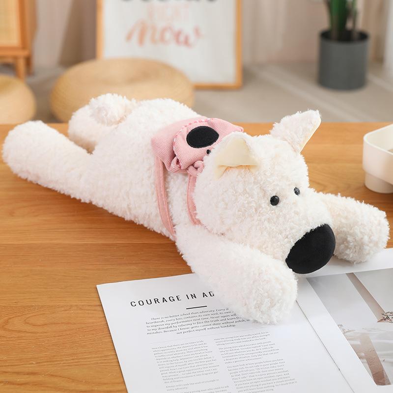 Cute Doggy West Highland Doll Plush Toy Puppy Dog Doll Children Sleeping Soothing Ragdoll Doll
