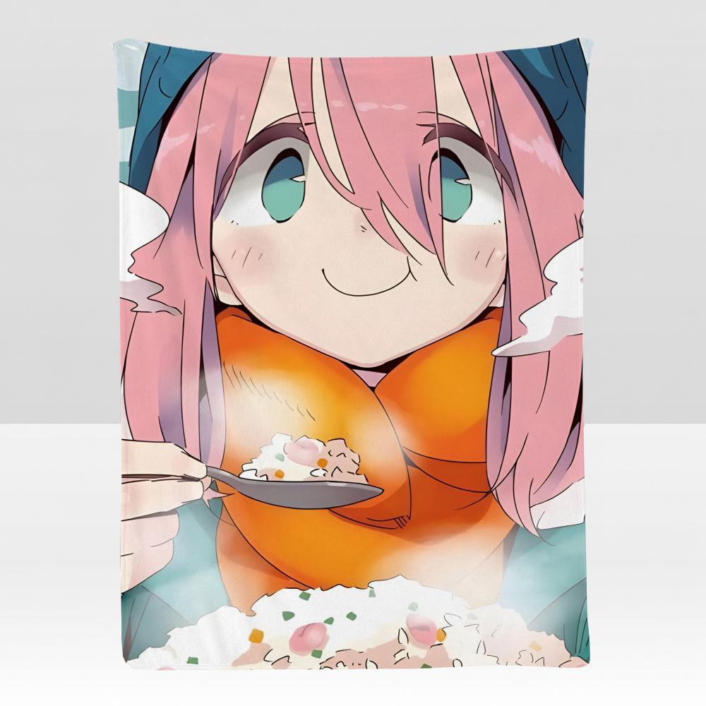 Anime LBack CCamp Throw Soft Flannel Blanket for Bed Bedroom Sofa Picnic Throw Skinfriendly Breathable Gift Cover