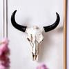 Animal Long Horn Cow Wall Hanging Creative Halloween Gifts Art Crafts Ornaments