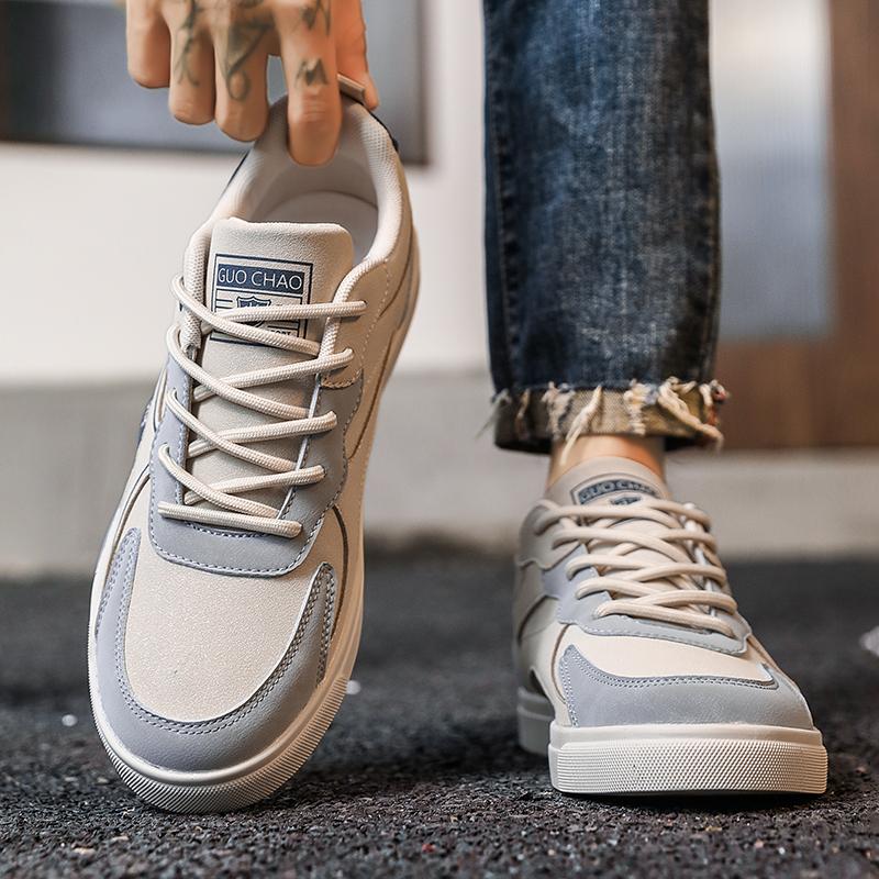 Fashionable Casual Trainers Men's Trendy Oversized Autumn Walking Shoes Oversized Flat Trainers - Essential Versatile Style