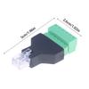 1Pc Cctv Adapter Connector Ethernet Male Plug To Screw Terminal Block 6 Pin With Terminal Plug Splitter Rj12 6P6C