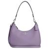 Shoulder Bag Hobo 29 Solid Color Letter Logo Logo Nameplate Zipper Closure Pebbled Leather Hobo Armpit Hand Crossbody Large Size Women's Silver