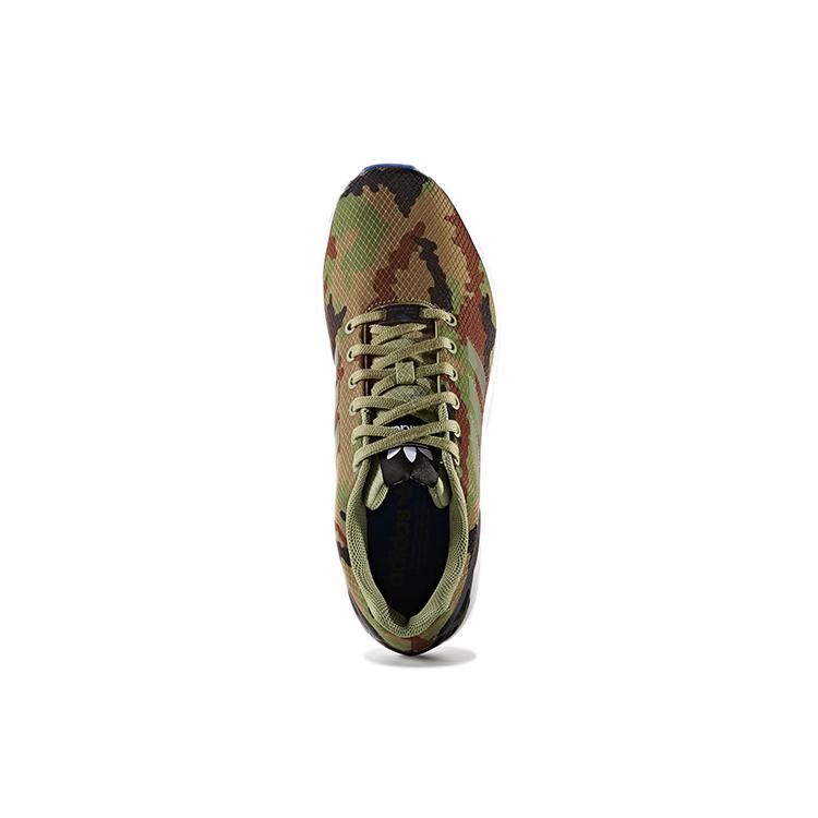 Adidas Originals ZX Flu Slip Resistant, Abrasion Resistant, Lightweight Low top Sports Casual Shoes Unisex Umber Green S32272