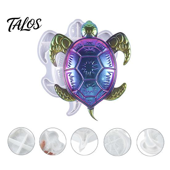 Ocean Themed Resin Art Large Sea Turtle Mold, 3D Silicone Mold for Epoxy Casting, Detailed Marine DIY Animal Molds Wall Hanging Decoration,