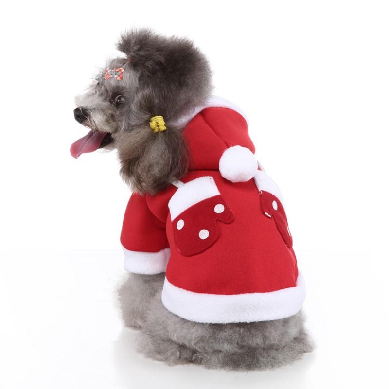 Festive Christmas Dog Outfit Small Breeds - Reindeer Snowman Penguin Themed Two-Legged Costume In Multiple Holiday Colors
