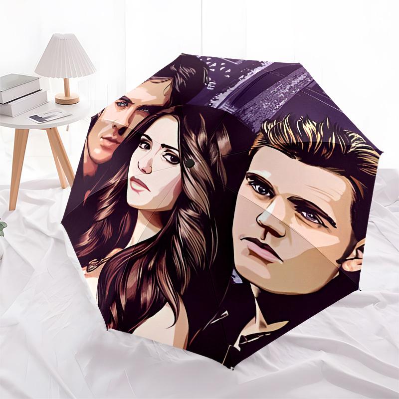 Vampire, Series Automatic Opening and Closing, 8 Rib Structure Portable Umbrella, Suitable for Men and Women In All Seasons  Perfect Gift Fo