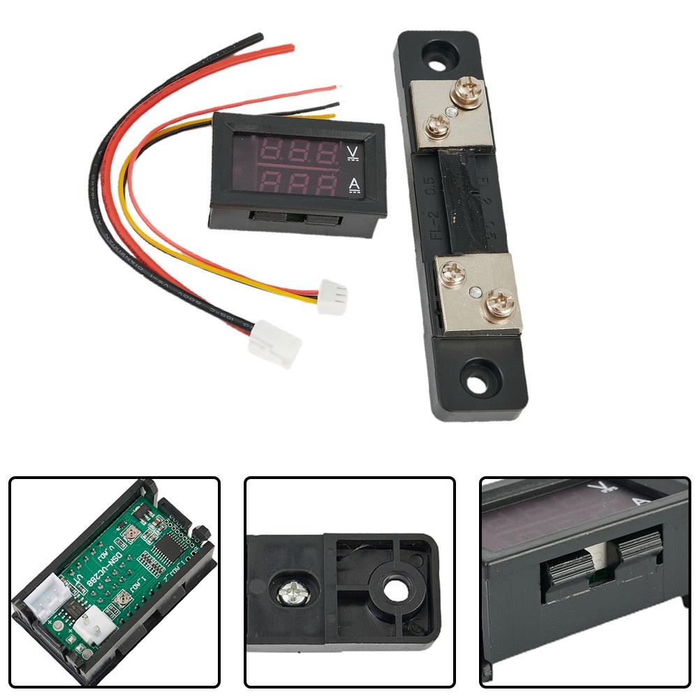 DC0100V 50A LED Voltmeter Ammeter Dual Display High quality Construction