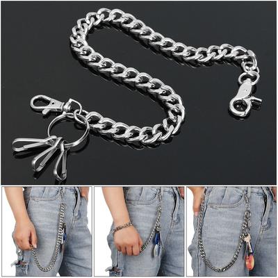 Hip Hop Jewelry Key Chains Clip Thick Chain  Wallet Chain Belt Biker Link Pant Jean Keychain